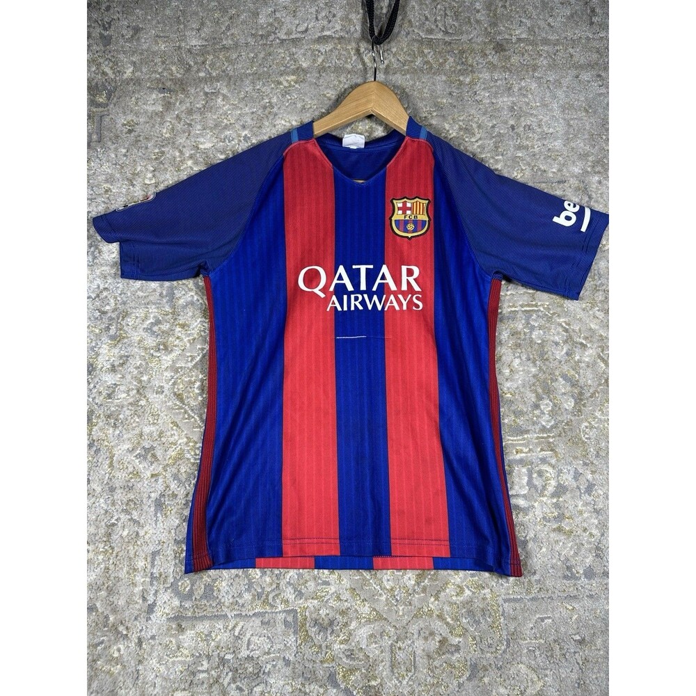 Official FC Barcelona 2016-17 Home Jersey Neymar Jr #11 Youth Large L FCB Brand